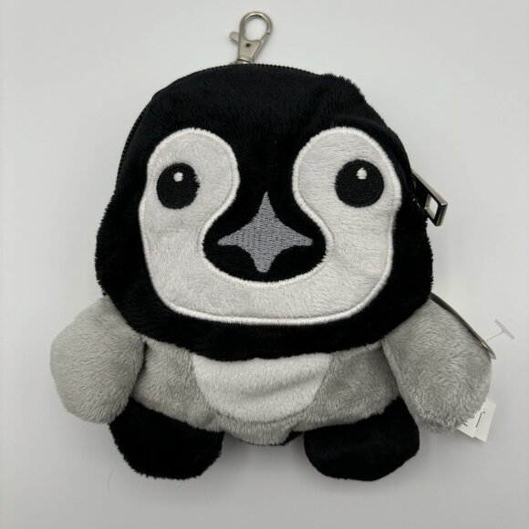 Wildlife Artists Inc Emperor Penguin Chick Stuffed Animal Plush Keychain Purse - Picture 1 of 15